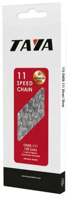 Zdjęcie produktu dla Łańcuch Taya Onze-111 stalowy 1/2 x 5/64 cala 11-biegowy srebrny