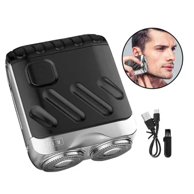 Produktbild von Mini Rasierer Bartschneider Beard Shaver Mini and Portable Suitcase Design Rasierer Herren Elektrisch Elektrischer Nass und Trockenrasierer für Männer