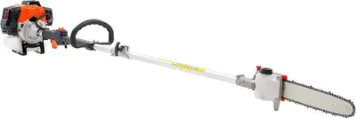 Zdjęcie produktu dla Piła łańcuchowa spalinowa, piła łańcuchowa spalinowa 2-suwowa o pojemności 43 cm3 z prowadnicą o długości 30,48 cm, bezprzewodowa przycinarka do drzew z obrotową głowicą, wysuwana od 2,16 do 3,66 m, mocna piła łańcuchowa do przycinania drzew i gałęzi