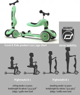 Produktbild von Scoot and Ride Highwaykick 1 grün