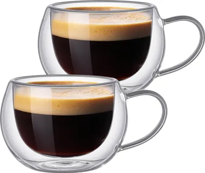 Obrázek produktu pro Termální Skleničky Sophia Na Kávu Flat White, Macchiato 2 ks - Praktické a Elegantní 140 ml