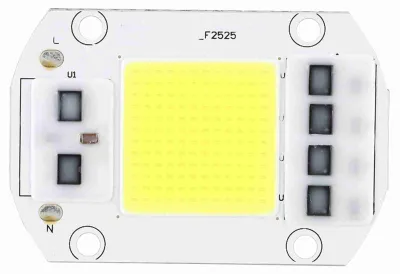 Imagen del producto de 100 W, 220 V, chip LED de alto rendimiento de luz blanca fría, fuente de luz COB para uso en interiores y exteriores