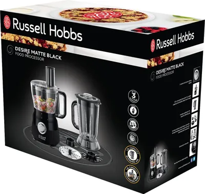 Obrázek produktu pro Russell Hobbs - Küchenmaschine - 600 W - mattschwarz