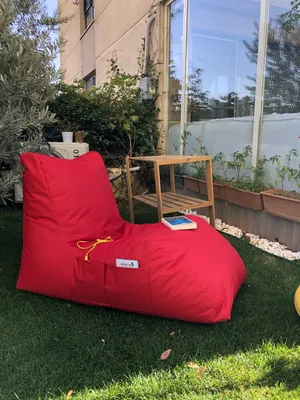 Image de Hanah Home, Daybed - Red, pouf, rouge, 60 x 110 x 75 cm