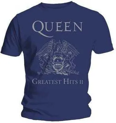 Produktbild von Queen - Greatest Hits II Uni XX-Großes T-Shirt - Blau