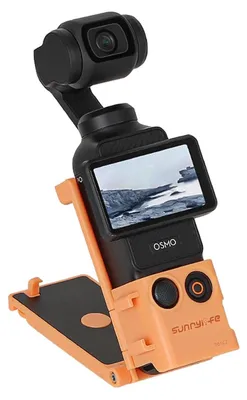 Image de Pour DJI Osmo Pocket 3 Support magnétique 1/4 Cold-Shoe fonction d'inclinaison Orange