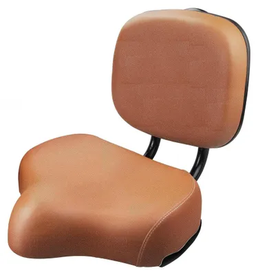 Imagen del producto de Sillín de bicicleta con respaldo para una conducción más cómoda