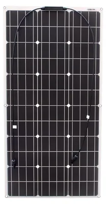 Immagine prodotto di Pannello solare flessibile da 100 W, 12 V - Monocristallino - Leggero - Ideale per camper e caravan