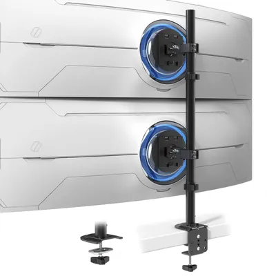 Productafbeelding van Monitorhouder voor 2 monitoren, in hoogte verstelbaar, geschikt voor 17-49 inch