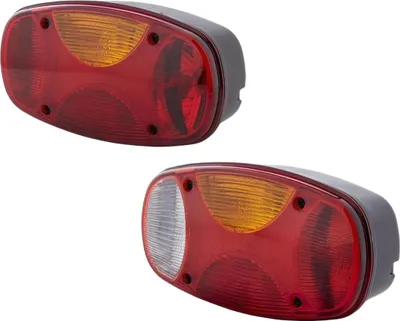 Productafbeelding van Achterlichtset, links en rechts, 24V/12V, R10W/P21W, HELLA, geschikt voor BCS