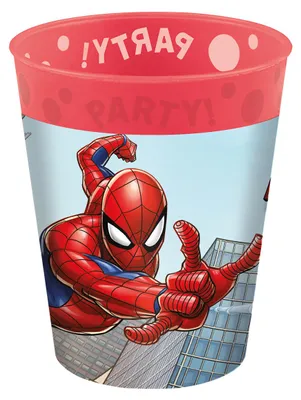 Produktbild von Mehrweg Becher 250 ml Spiderman | 4 Stück