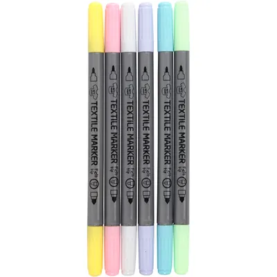 Produktbild von Creativ Company 34829, Pastell, Gemischte Farben, Grau, 6 Farben, Rund, 2,3 mm, 3,6 mm