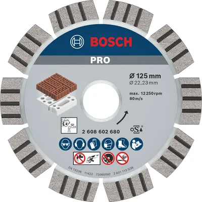 Produktbild von PRO Abrasive Diamanttrennscheibe, 125 x 22,23 mm