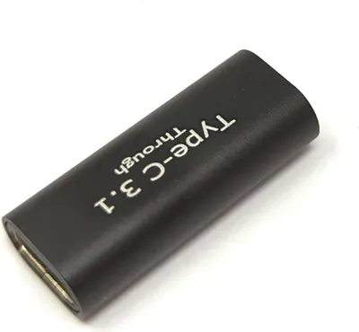 Produktbild von USB 3.1 Adapter Typ C Buchse zu Buchse Kabel in Schwarz