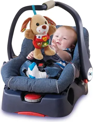 Image de VTech - Chiot en peluche interactif avec chansons et activités, stimule le développement moteur de bébé (3480-502322) VTECH Tranche d'âge : +3 mois