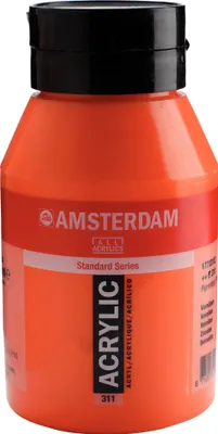 Produktbild von Amsterdam Standard Series Acrylfarbe Flasche 1000 ml Zinnober 311