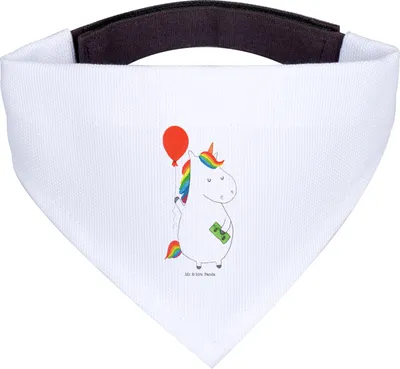 Produktbild von Mr. & Mrs. Panda Halstuch Hund Einhorn Luftballon - Weiß - Geschenk, Tuch, Hundehalstuch, Hunde, Für, Unicorn, Geld, Freude, Einhörner