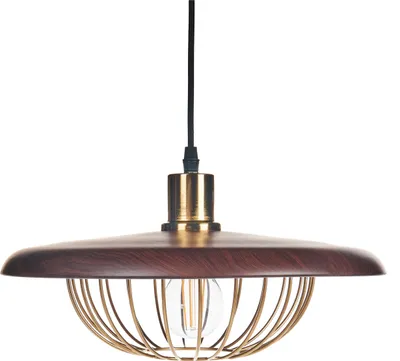 Produktbild von BELIANI Hängelampe Gold / Braun Metall Gitter Design Industrial Style Hängeleuchte Pendelleuchte Esszimmerlampe Esstischlampe Wohnzimmerlampe