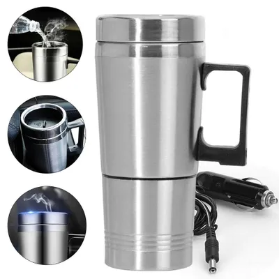 Produktbild von Auto Heizung Tasse 300 ml 12 V Elektrische Wasser Tassen Heizung Reise Thermosflasche