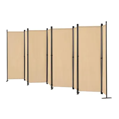 Zdjęcie produktu dla Angel Living 8-częściowy parawan wewnętrzny, przegroda, składana przegroda, parawan wewnętrzny na taras lub balkon, 448 x 165 cm, beżowy
