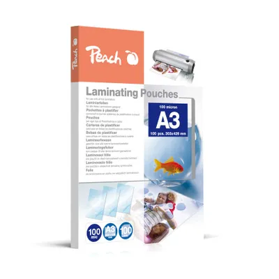 Image de Peach Laminierfolien A3 100mic glänzend PP500-01       100PK