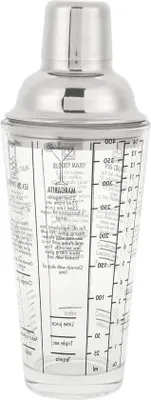 Obrázek produktu pro Sklenice a nerezový koktejlový šejkr 450 ml – pro bary a oslavy