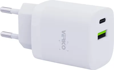 Produktbild von Verico Ladegerät MOJO GaN  30W PD, 2-Port (USB-A & USB-C) WH retail
