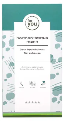 Produktbild von for you hormon-status mann – Speicheltest für zuhause