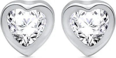 Produktbild von 925 Sterling Silber Herzohrstecker - SE0263