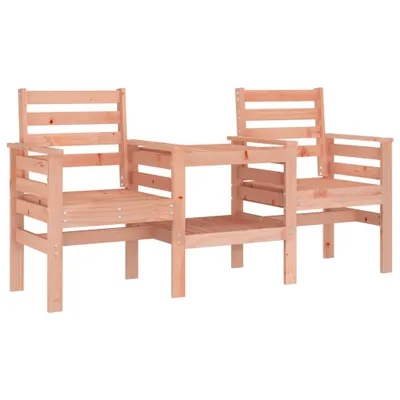 Produktbild von vidaXL Gartenbank mit Tisch 2-Sitzer Massivholz Douglasie