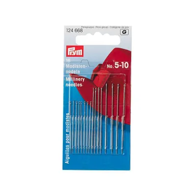 Obrázek produktu pro Kloboučnické jehly, č. 5-10, různé