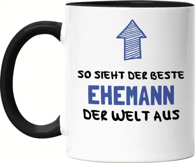 Produktbild von So Sieht Der Beste Ehemann Der Welt Aus Tasse Schwarz Süßes Motiv Als Vatertagsgeschenk Bester Mann