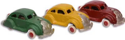 Produktbild von Ein Set aus 3 Modellautos aus Gusseisen Replikat Retro Design Dekoration