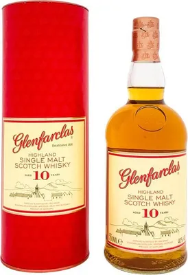 Produktbild von Glenfarclas 10 Years + Box 700ml  40% Vol.