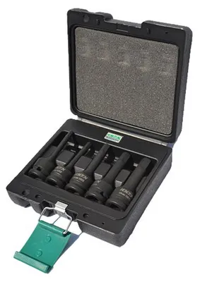 Schlag-Innensechskant-Stecknüsse 5-teilig 1/2" 5-12mm WEKTORY HONITON H4005
