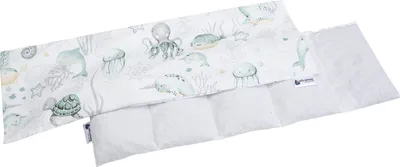 Immagine prodotto di Medi Partners cuscino di pietra ciliegia 60x20cm 800g 100% cotone 5 camere cuscino di pietra ciliegia grande eco natura cuscino di calore terapia del freddo rimovibile copertura (oceano)