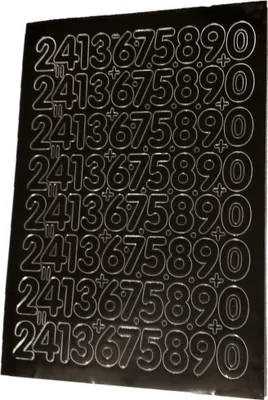 Immagine prodotto di Lettere e numeri autoadesivi