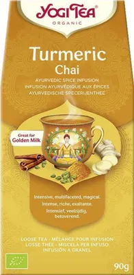 Produktbild von -TEE „GOLDEN CHAI MIT KURKUMA“ (TURMERIC CHAI) 90 g – YOGI TEA