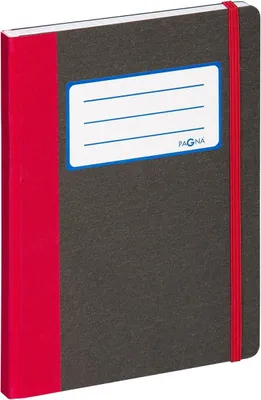 Produktbild von Pagna Notizbuch A5 Basic 160S kariert rot