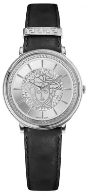 Produktbild von Versace Damen Uhr Armbanduhr V-Circle VE8101719 Leder