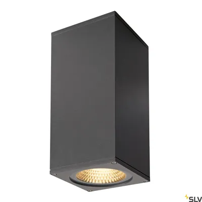 Produktbild von SLV 234505 BIG THEO WALL Outdoor Wandleuchte zweiflammig LED 3000K Flood up down anthrazit B H T 13 27,5 13,5 cm