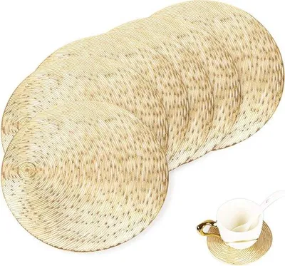 Obrázek produktu pro Elegantní kovové stojánky na špendlíky – balení po 6 kusech – zlaté – – 10 cm