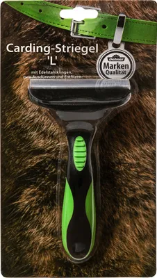 Produktbild von Dehner Hunde- und Katzenfellpflege, Carding-Striegel L", zum Entfilzen und Ausdünnen, Kunststoff/Edelstahl"
