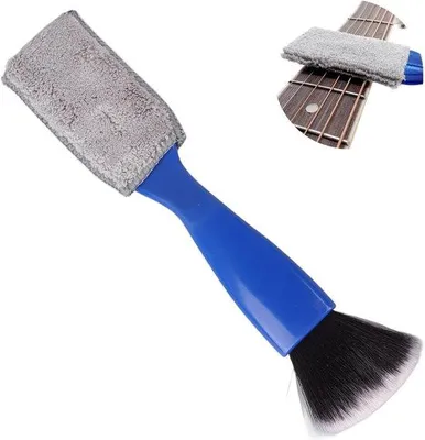 Obrázek produktu pro Čisticí kartáč na kytaru, látkový hadřík, čisticí kartáč na hudební nástroje