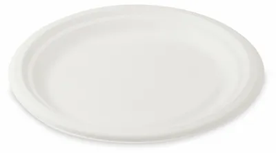 Produktbild von 100x Grillteller Fleischteller rund aus Zuckerrohr Bagasse Ø 22 cm
