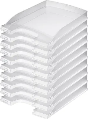 Produktbild von Leitz Briefkorb Flach A4, 10er Pack, Briefablage in , Stapelbare