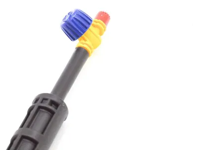 Mikrodiffusor-Stab mit Erdspieß, 5 Stück, 30 cm, gelb/schwarz/blau