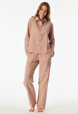 Produktbild von Schiesser Damen Schlafanzug lang Gr. 38 terracotta