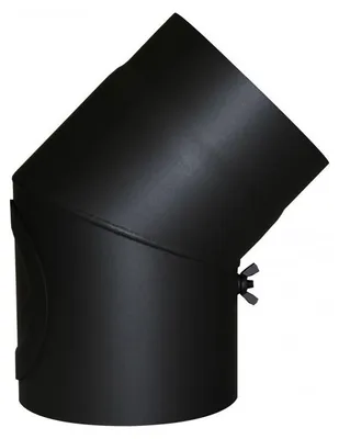 Produktbild von Bogen45°Senotherm schwarz 2mm o.Tür150mm