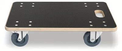 Image de Chariot de transport - Chariot à roulettes - Chariot portatif - Chariot de manutention - Chariot roulant - 2 pièces, dimensions 60x40x14,5 cm - Capacité de charge : 200 kg